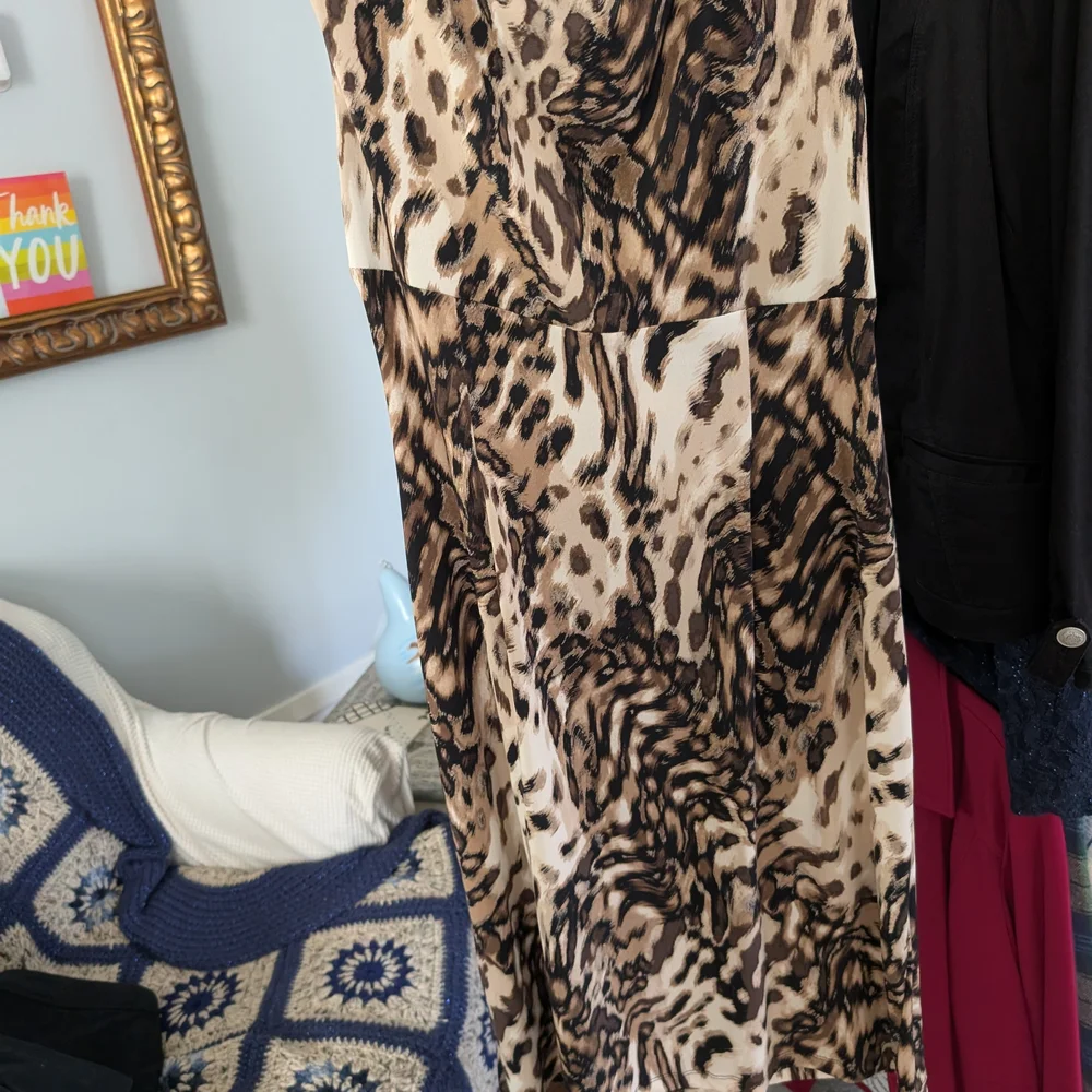 Leopard Print Sleeveless Dress - Picture 3 of 9